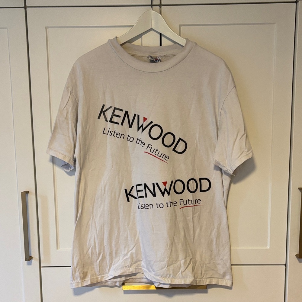 Kenwood White T-Shirt with Slogan
